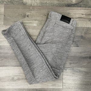 Naked & Famous Slim Chino Pants Heathered Grey Melange Strech Khaki Mens 32 x 30